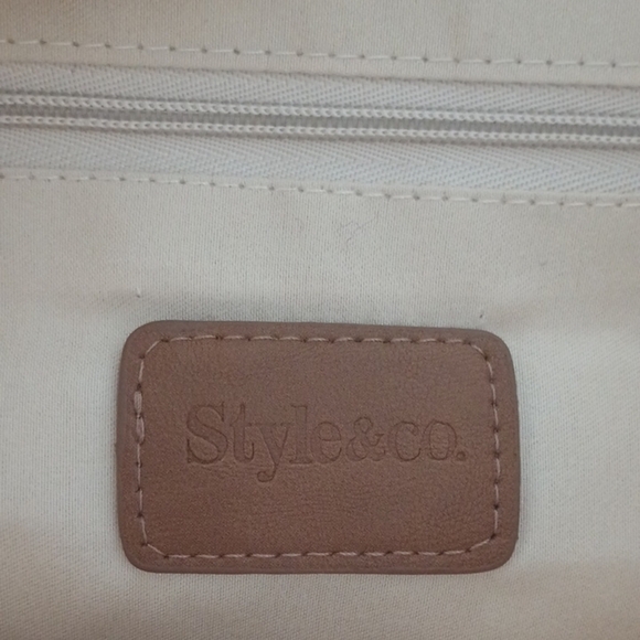 Style And Co Woven American Flag Tote Bag Purse Beach USA - Picture 2 of 9